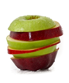 sliced apple