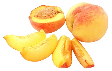 sliced peaches